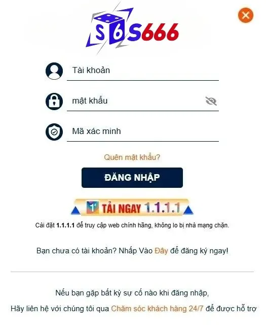Hướng dẫn đăng nhập qua đường link chính thức của S666